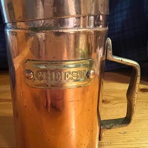 Source Unknown Copper Cheese Holder